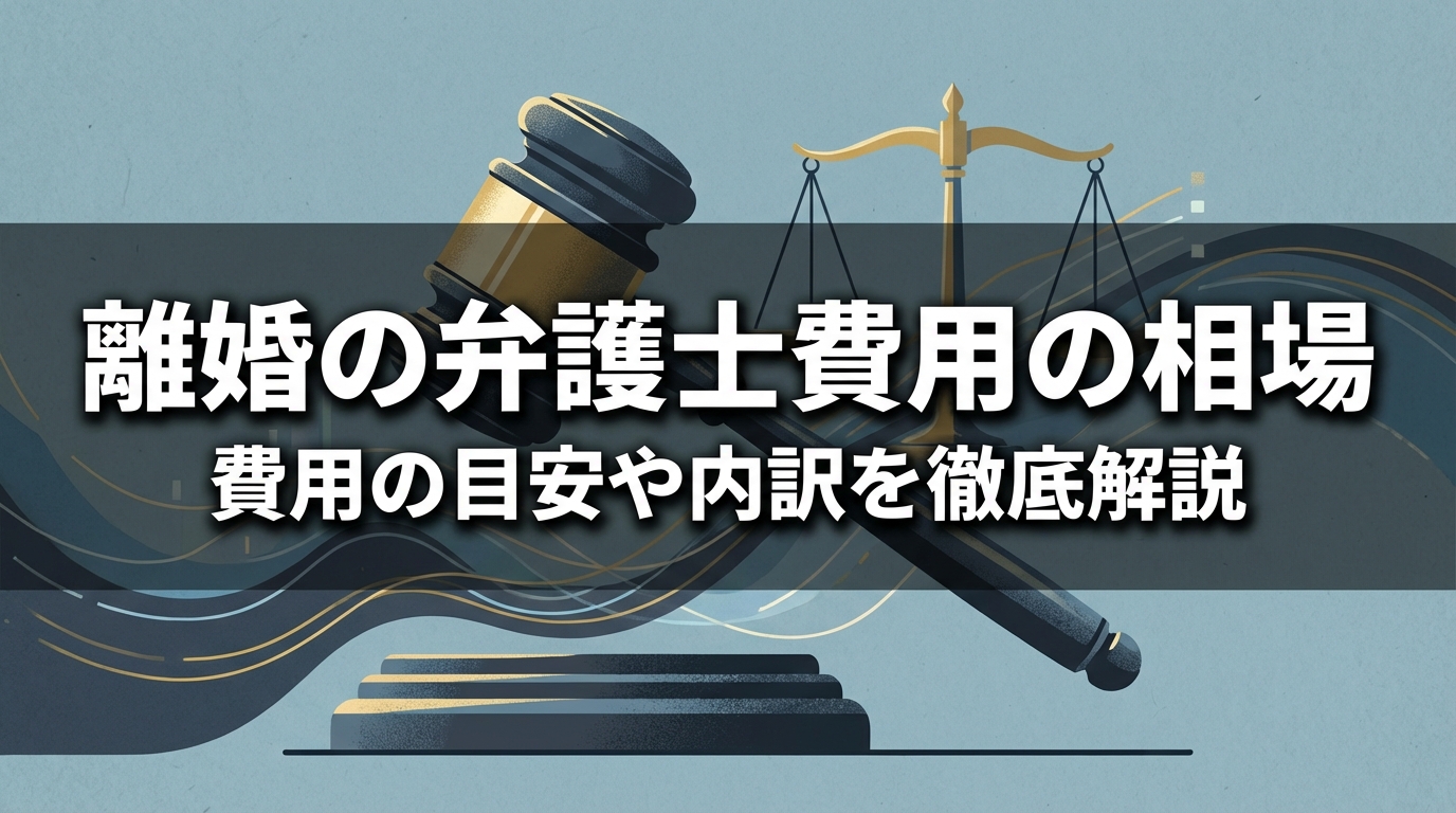 離婚の弁護士費用の相場ってどのくらい？費用の目安や内訳を徹底解説
