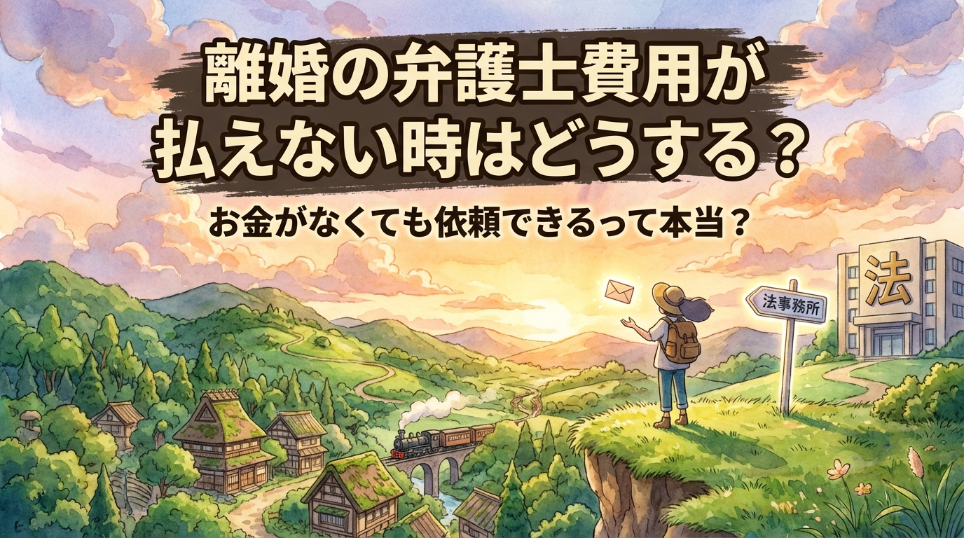 離婚の弁護士費用が払えない時はどうする?お金がなくても依頼できるって本当?