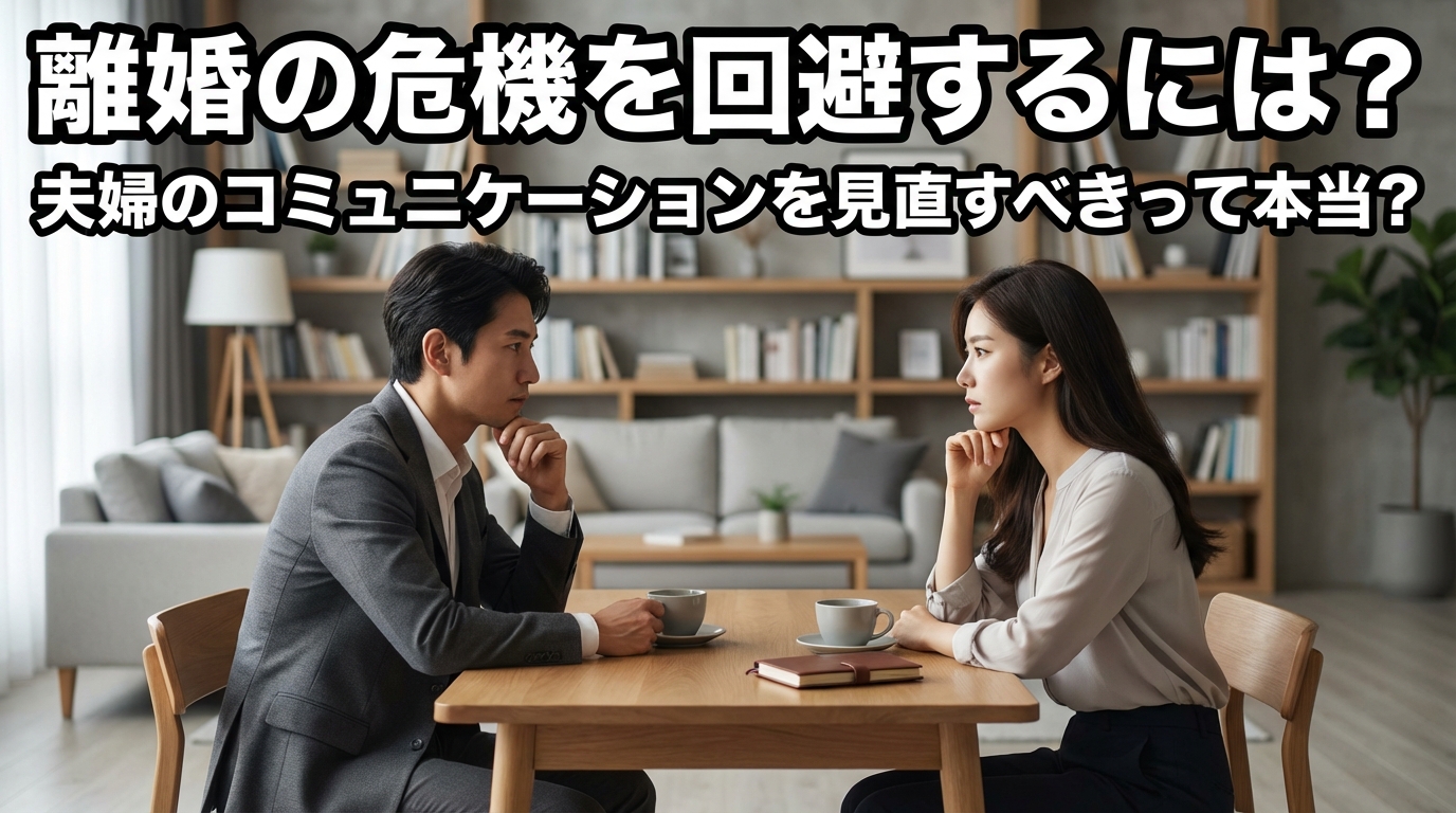 離婚の危機を回避するには？夫婦のコミュニケーションを見直すべきって本当？