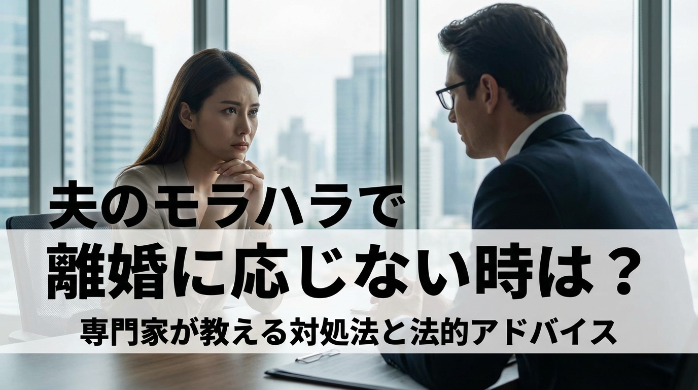 夫のモラハラで離婚に応じない時は？