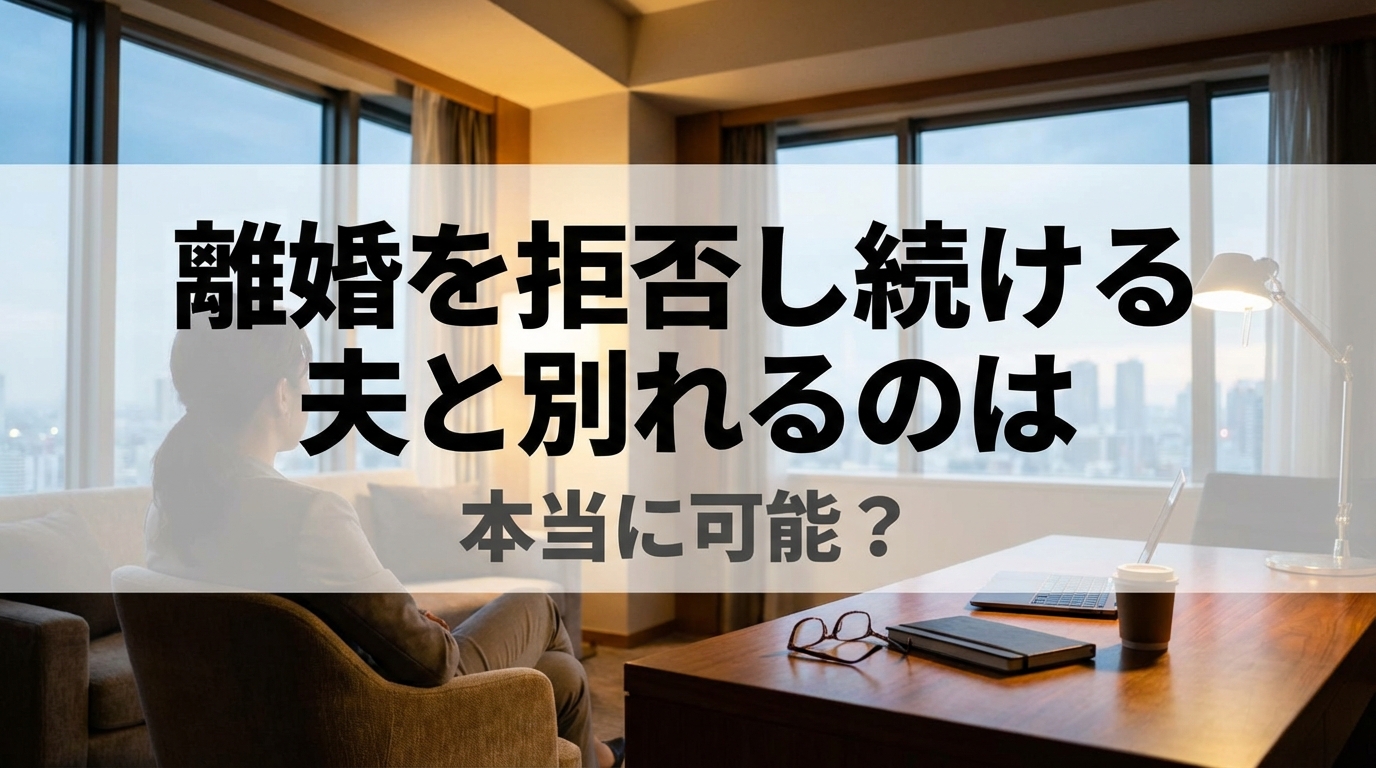 離婚を拒否し続ける夫と別れるのは本当に可能？