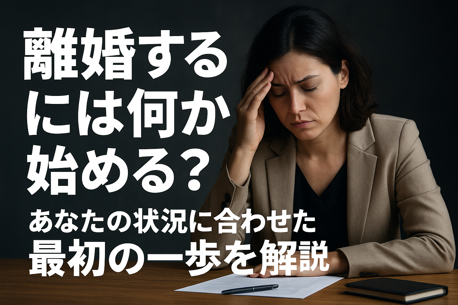 離婚するには何から始める？あなたの状況に合わせた最初の一歩を解説