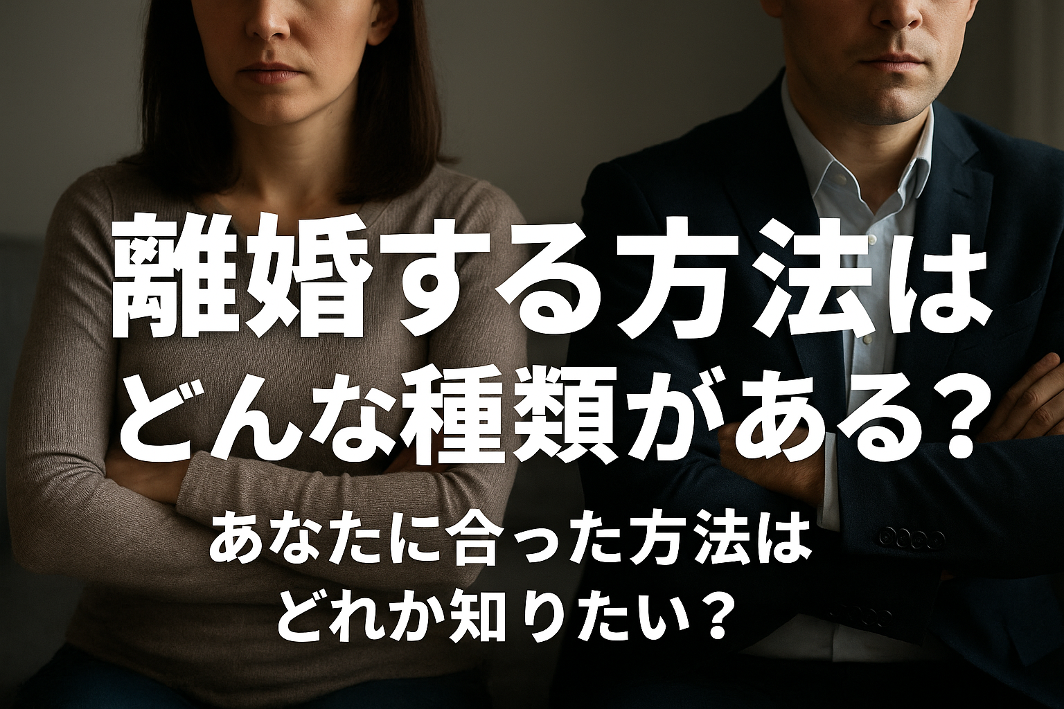 離婚する方法はどんな種類がある？あなたに合った方法はどれか知りたい？