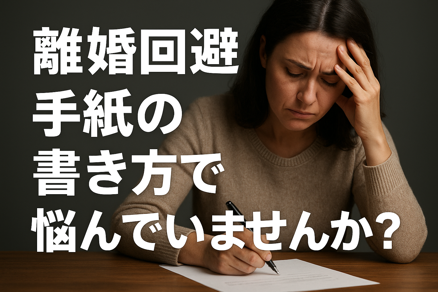 離婚回避の手紙の書き方で悩んでいませんか？