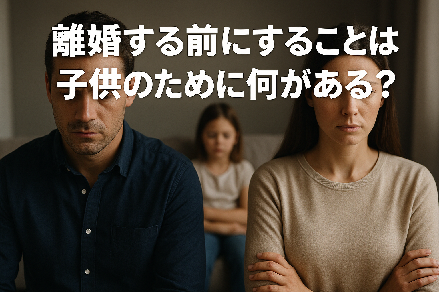 離婚する前にすることは子供のために何がある？