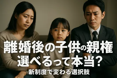 離婚後の子供の親権は選べるって本当？新制度で変わる選択肢とは