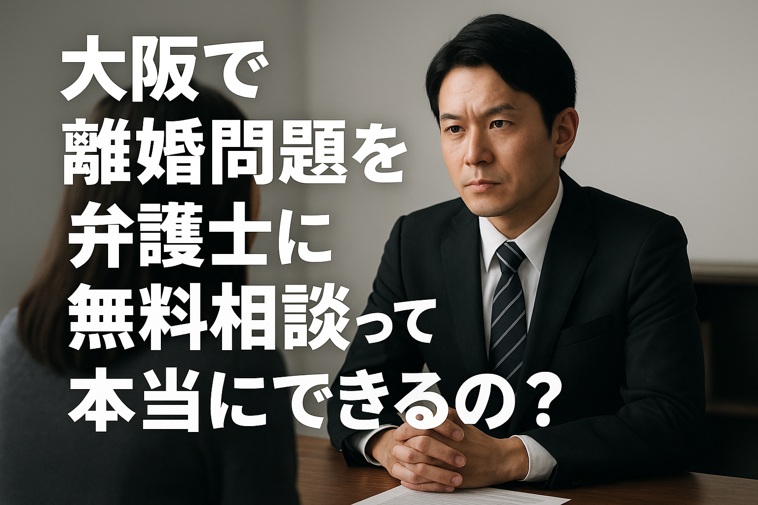 大阪で離婚問題を弁護士に無料相談って本当にできるの？
