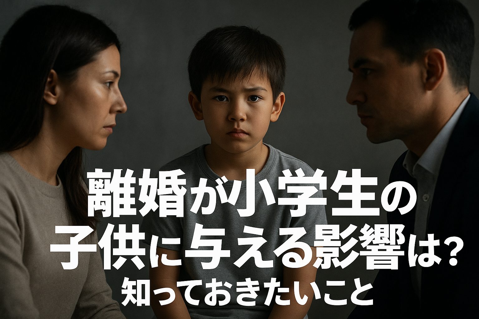 離婚が小学生の子供に与える影響は？知っておきたいこと
