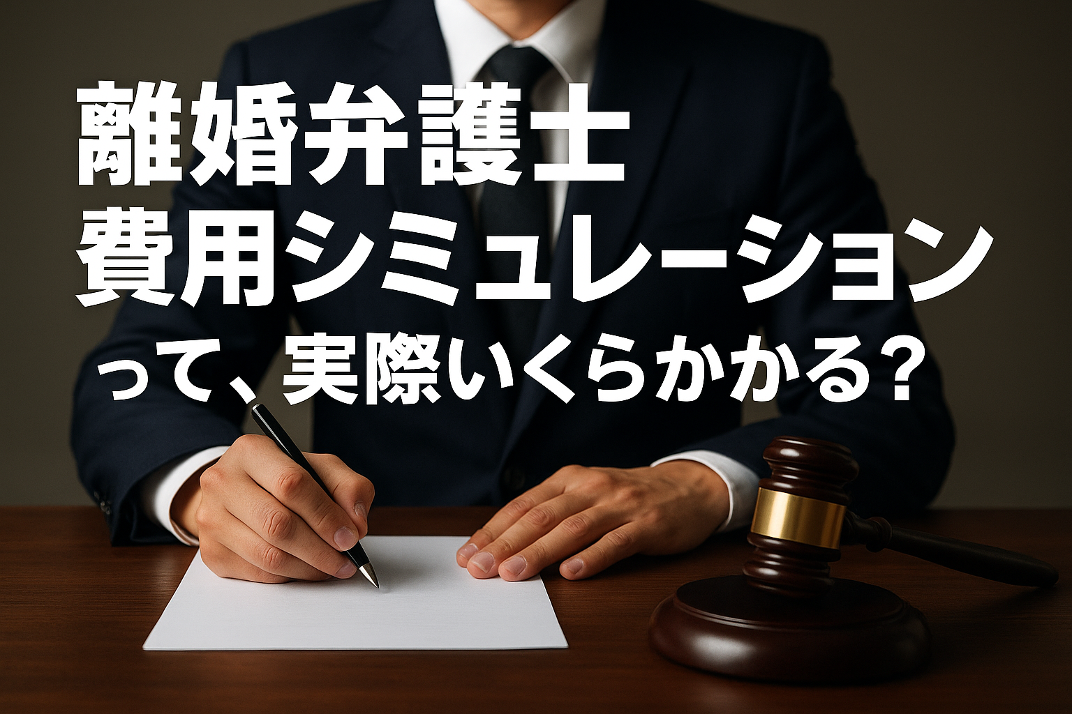 離婚 弁護士 費用 シミュレーションって、実際いくらかかる?